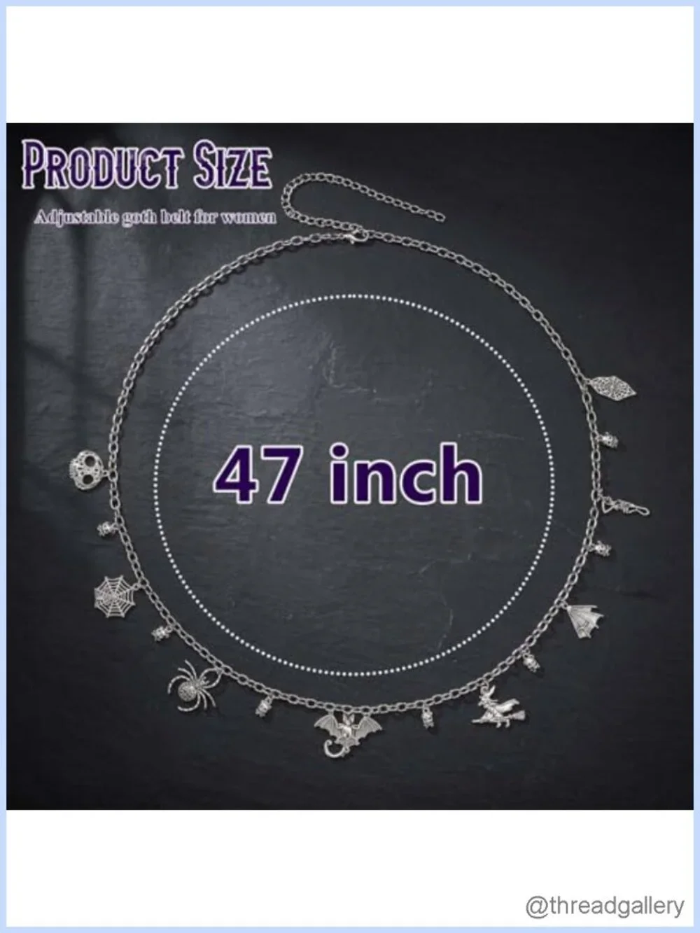 Gothic Waist Chain Belt Alloy Adjustable Body Chain Women's